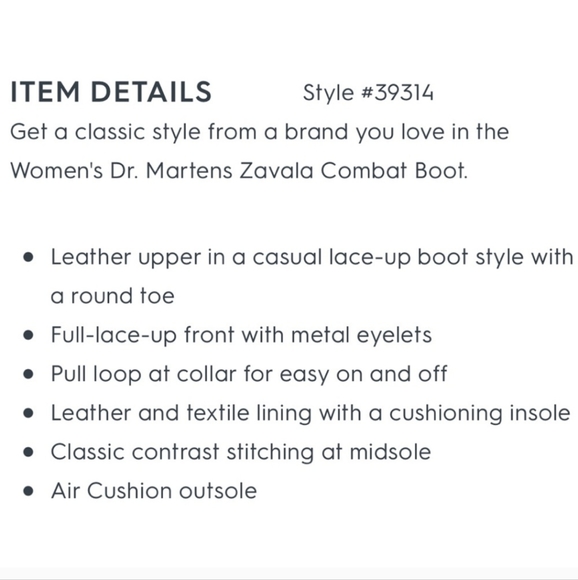 Doc Martens Zavala White Boot - Picture 7 of 9